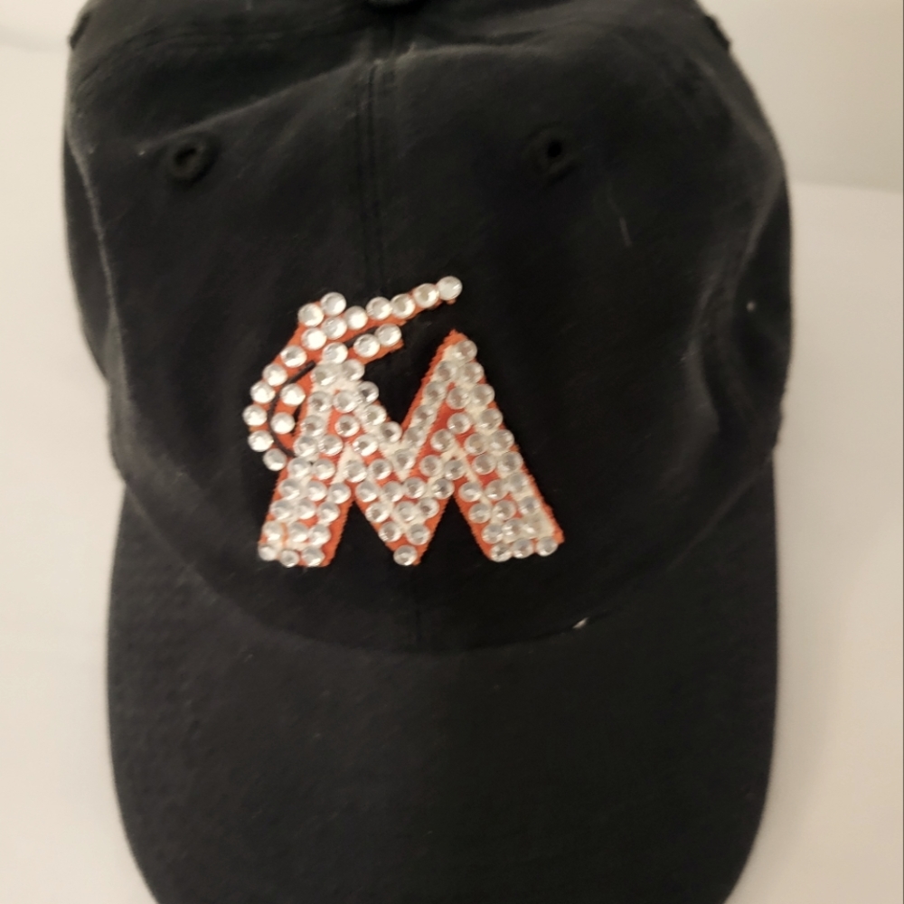 Miami/Florida Marlins 47 Brand:Womens:Studded adjustable cap/hat